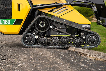 Vermeer ML180 mini loader air ride chariot and track suspension