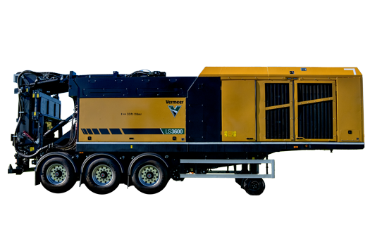 Низкоскоростной измельчитель LS3600 на прицепе