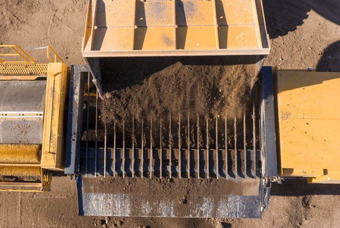 Trommel grizzly screen