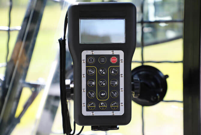 Trommel screen handheld remote