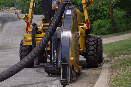 El nuevo accesorio para microzanjadoras MTR516 de Vermeer ofrece una instalación de fibra óptica precisa e impecable